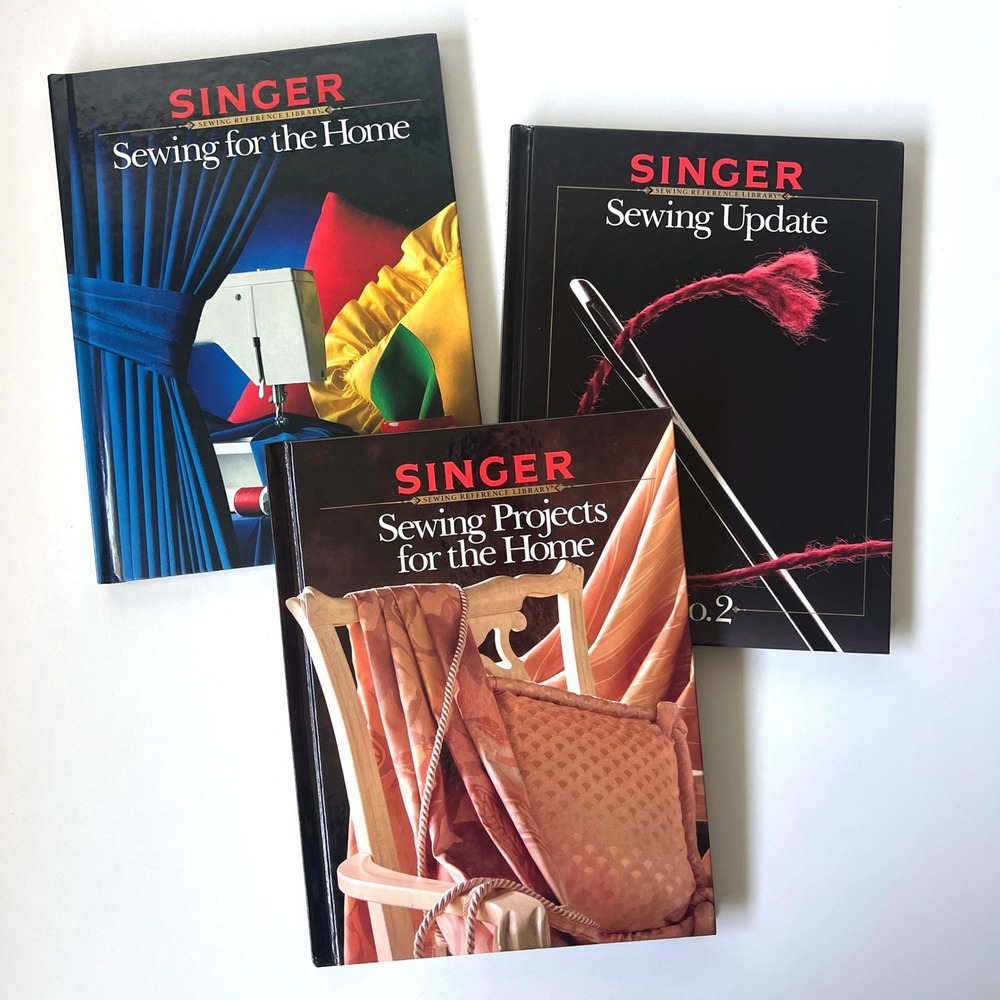 Singer Sewing Reference Library Lot 3 Hardcover Books Home Decor Sewing